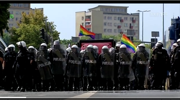 Parada w Białymstoku, źródło Wiadomości TVP