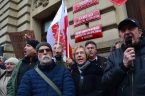 Manifestacja w obronie wolnych mediów przejmowanych bezprawnie przez „koalicję 13 grudnia” Kraków, 21 grudnia 2023 r. [dokumentacja: zdj. i wideo – Józef Wieczorek]