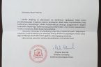 18 czerwca 2026 r. bp Marek Marczak Sekretarz Generalny Konferencji Episkopatu Polski przekazał Stowarzyszeniu Warmiaków podziękowanie za skierowanie do Episkopatu inicjatywy  nadania Sanktuarium Matki Bożej Gietrzwałdzkiej rangi Sanktuarium Narodowego. Wniosek [&hellip;]