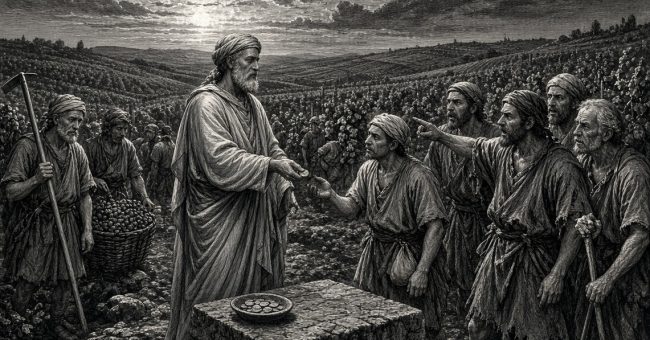 &nbsp; Mt 20,1-16 Jezus opowiedział swoim uczniom następującą przypowieść: „Królestwo niebieskie podobne jest do gospodarza, który wyszedł wczesnym rankiem, aby nająć robotników do swej winnicy. Umówił się z robotnikami o [&hellip;]