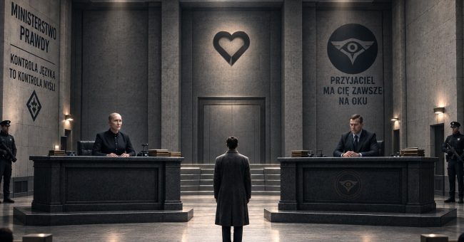 &nbsp; Dożyliśmy ciekawych czasów. Jedni określają ten stan mianem dystopii, a inni początkiem czasów Antychrysta, czasów w których ofiara coraz częściej, jeżeli przeżyje, jest mianowana na sprawcę. Algorytm bezmiaru orwellowskiej [&hellip;]
