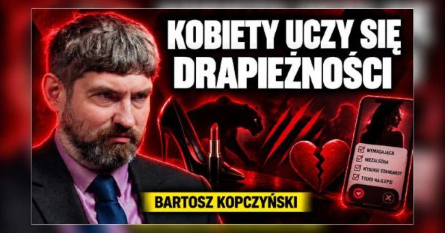 Mężczyzn nauczono uległości a kobiety drapieżności. Tak Bartosz Kopczyński autor „Poradnika Świadomego Narodu” tłumaczy, skąd wzięła się dzisiejsza wojna płci. Jego zdaniem w latach 90 związki rozpadały się głównie przez [&hellip;]